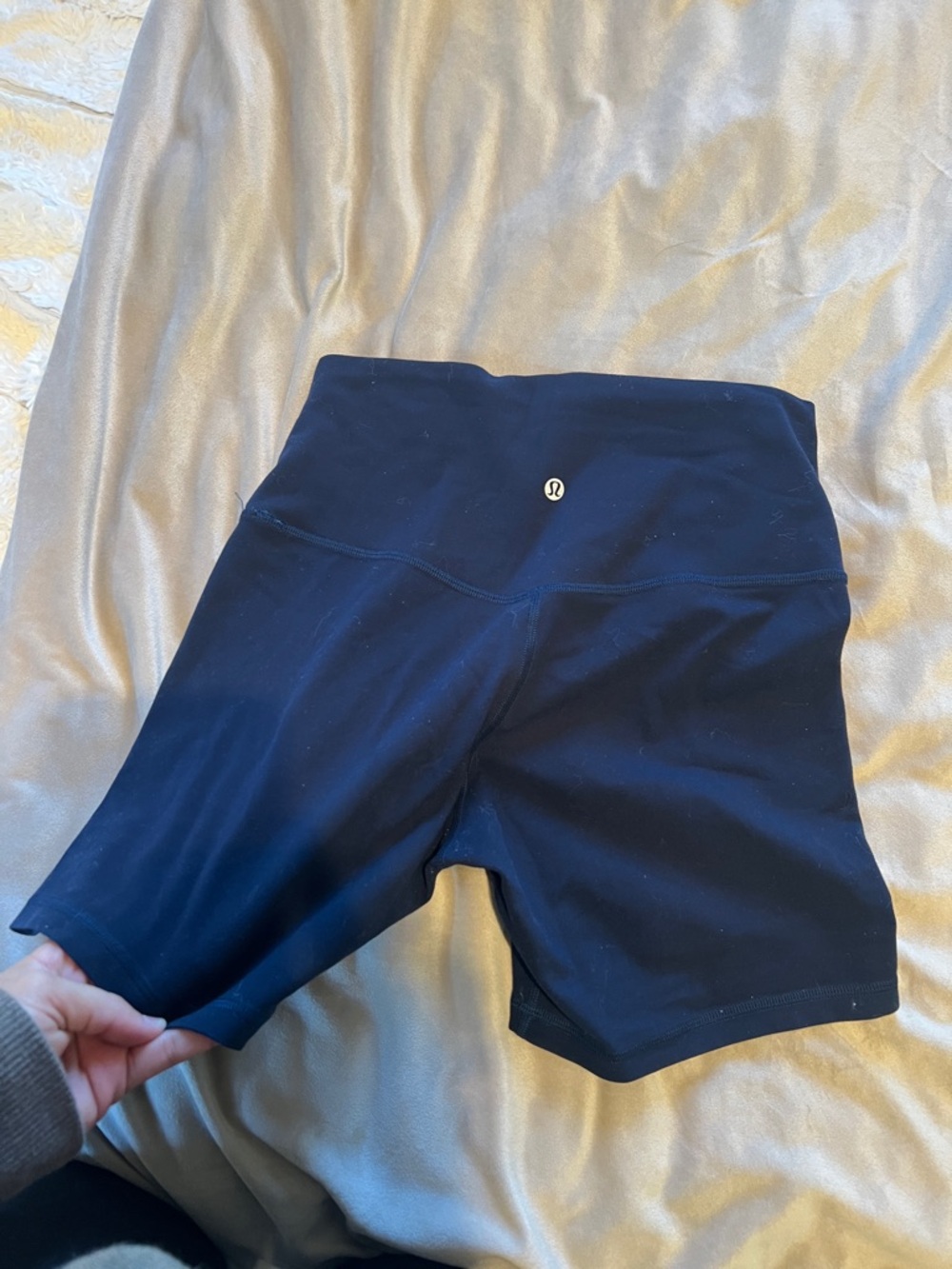 lululemon athletica High-Rise Navy Bike Shorts
